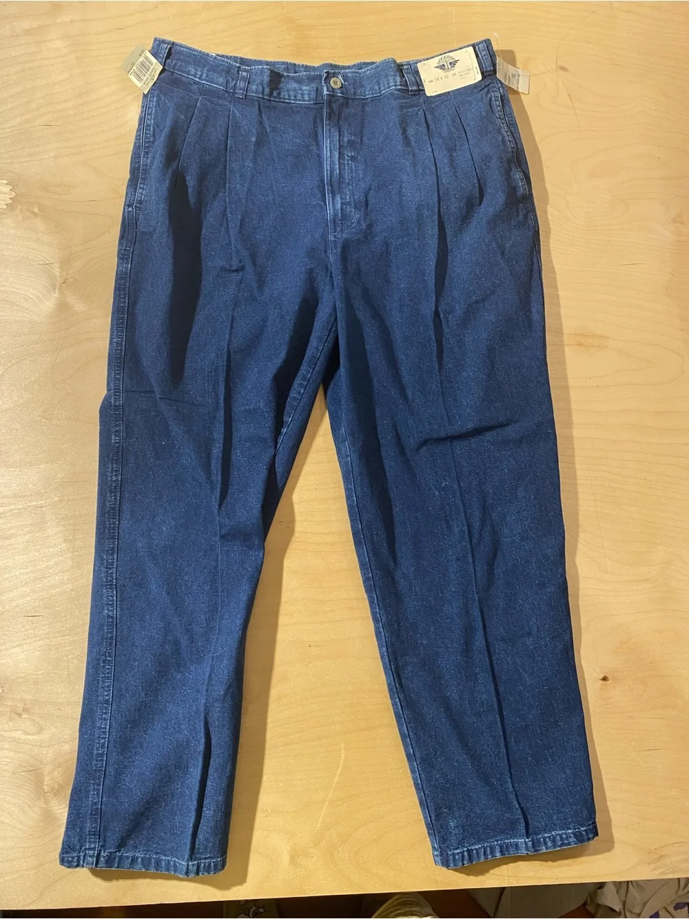 Dockers Men's Dark Blue Jeans - Classic Fit 38 x 32 (SX)